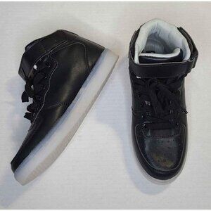 ODEMA Youth Light Up Blue Tooth Charging Port Inside of Shoe Black/White Sz 5.5